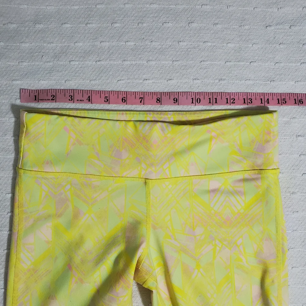 Alo Yoga Alo Goddess‎ Indio Zest High Waist Leggings Yellow & Gray. Size M